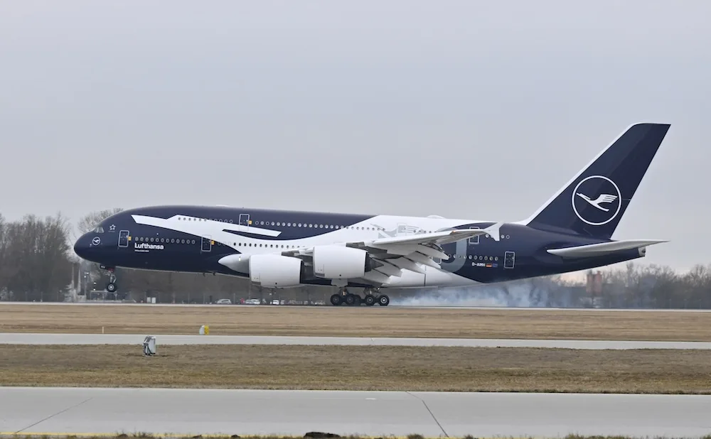 Lufthansa's Airbus A380 with XXL crane enters service this month